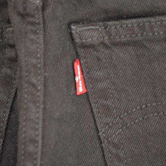 Levi's 501 Original Fit Women's Straight Leg Black Jeans Sz 24 - Picture 5 of 8